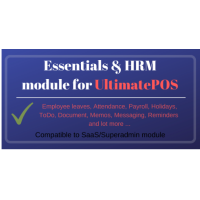 Essentials & HRM module for UltimatePOS Essentials & HRM module for UltimatePOS