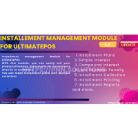 Installment Management Module for UltimatePOS Installment Management Module for UltimatePOS